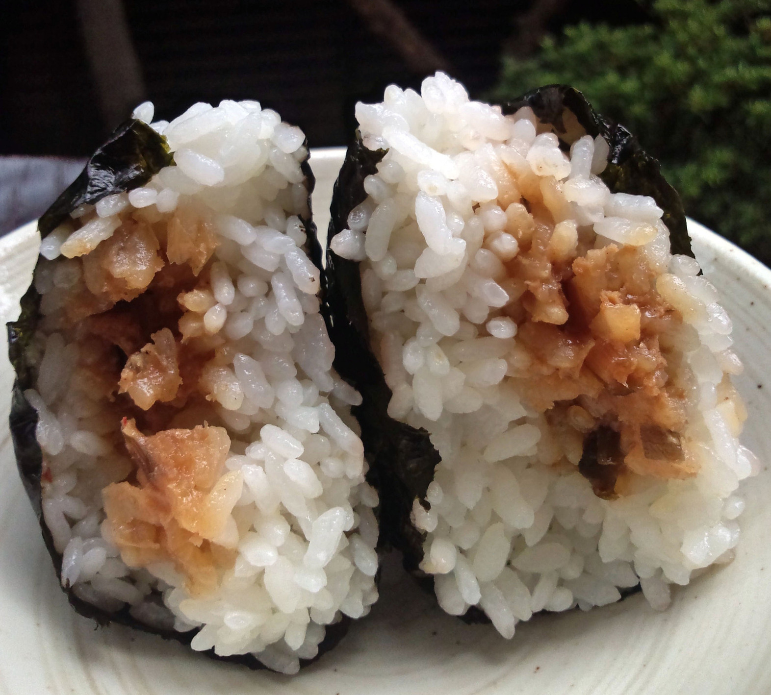 おにぎり ネギ 味噌