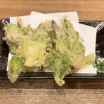 永楽食堂 - たらの芽天