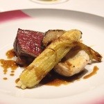 リストランテ ペガソ - Jun, 2014② 十勝産夏鹿モモ肉の炭火ロースト