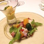 リストランテ ペガソ - Jun, 2014② 三重産ゴマサバと自家製カラスミのサラダ仕立て