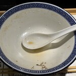 拉麺 生姜と肉 - 完食です