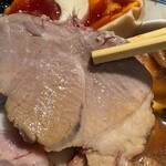 拉麺 生姜と肉 - 特製いろいろ部位チャーシュー