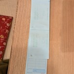 信州蕎麦の草笛 - 昔ながらの伝票♪