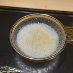 銀座焼とり 京丹波 - 鶏ガラとホタテ出汁の冷麺