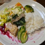 キッチン ブルー グローブ - 最後のワンプレート