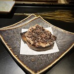 銀座焼とり 京丹波 - レバーのムースはちみつカカオ