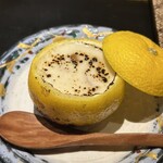 銀座焼とり 京丹波 - はまぐりの白味噌グラタン