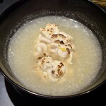 銀座焼とり 京丹波 - 白子と蕪のすりながし