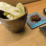 やきとり鳥源 - 味噌野菜  この味噌が美味しく、野菜が進むー！