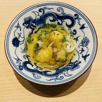 鮨 楽味 - のれそれ　穴子の天麩羅