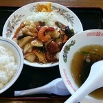 究極ラーメン - 2014.07スブタ定食（525円）