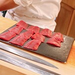 鮨 しゅん輔 - 赤身の勢揃い