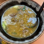 力餅 - カレーそば