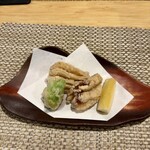 あじ彩　真 - ハモの天ぷら