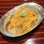 日本料理 別府 廣門 - モンゴイカ醤油和え　生ウニ