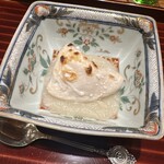 日本料理 別府 廣門 - 豊後水道　河豚　白子　スリ流し蕪