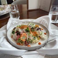 ピエール - 見た目が美しすぎる…色々な味や食感が楽しめる冷製の前菜。