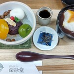 あんみつの深緑堂 - 小あんみつと小しるこ