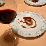 ステーキハウス キッチンリボン - 主役のパパにと極少量のハンバーグw (シャレも効いてて)