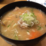 廻鮮寿司 塩釜港 - あら汁（H26.7）