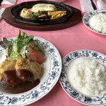 レストラン ヨシヤ - 料理写真:ポークヒレカツセット：１８６０円のポークヒレカツ（道産豚ヒレ）、ライス