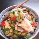 猿松 - 具沢山冷奴　夏はたまらん