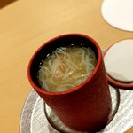 すし丈 - 茶碗蒸し　蟹餡　トマトと餅入り