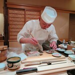 鮨みなと - めじまぐろを