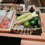 鮨みなと - わさび・すだち