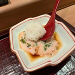 鮨みなと - シャリ玉をいれてリゾットのように