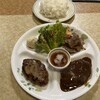 洋食屋ハンブンバーグ - ハンブンバーグデミと和風にライス¥1000