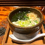 和み処 男山 - 紅しょうがのワンタン麺