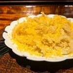 和み処 男山 - カラスミ蕎麦 白魚の天婦羅