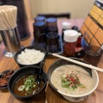 老虎苑 - かす汁定食@550円に初めてのカレールートッピング@100円