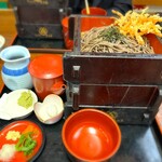 東京庵 - 合いザル　大盛（蕎麦&蕎麦&うどん）