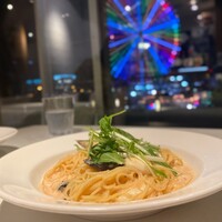 24/7 restaurant - とろーりモッツァレラと明太子のクリームパスタ 24/7 restaurant - とろーりモッツァレラと明太子のクリームパスタ
