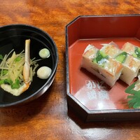 かに道楽 川崎店 - バッテラ　吸い物