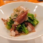 鮨やまか - 菜の花と蛍烏賊の辛子和え