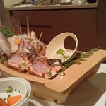 食べるお宿 浜の湯 - 朝から船盛(鯛)付き！