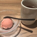 おさ亭 - あまおうのシャーベット