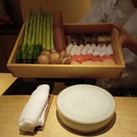天ぷら成 - 当日の天婦羅の食材たち　8人前分