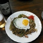 お好み焼 伊勝 - いか玉焼きそば