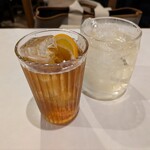 チーロ - チンザノとハイボール。ビール、ハイボールはこのジョッキ。