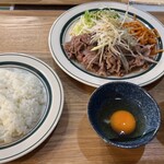 キッチン あずま - 和牛すき焼き風定食　1,400円