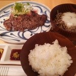 一品屋 - (ランチ)牛焼きととろろ蕎麦ランチ(並)