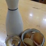 みさき庵 - 熱燗 お通し