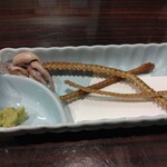 うなぎ 魚政 - 肝と骨せんべい