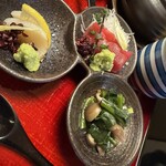 鰻 十和田 - お造りとお浸し