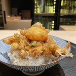 好し智 - かき揚げ丼＆玉子