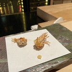 好し智 - 車海老の頭と味噌